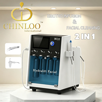 Nouveautés : Appareil de beauté non invasif 2-en-1 pour microdermabrasion à jet d'eau et peeling cutané