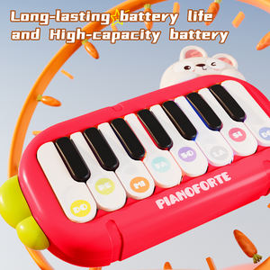 XST Nouveau <span class=keywords><strong>piano</strong></span> de poche éducatif pour bébé, clavier de dessin animé pour filles débutantes, jouet musical électronique miniature en plastique certifié ASTM - Product Image 5