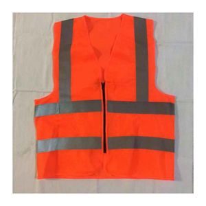 Chaleco de Seguridad Transpirable de Alta Visibilidad ANSI CLASE 2 ScotchLITE, Impermeable, con Luz LED Intermitente para Uso en Construcción y Hospitales, 100% Poliéster - Product Image 1