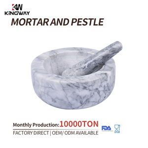 <span class=keywords><strong>Molcajete</strong></span> y Mortero de Granito, Tazón para Guacamole, Molinillo de Piedra Natural para Especias, Condimentos, Pastas, Pesto y Guacamole - Product Image 1