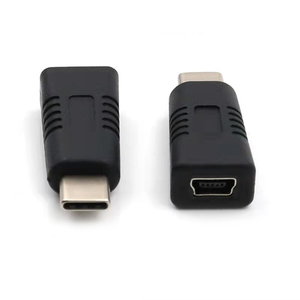 Adaptador Convertidor USB-<span class=keywords><strong>C</strong></span> Tipo-<span class=keywords><strong>C</strong></span> Macho <span class=keywords><strong>a</strong></span> Mini USB 5P Hembra <span class=keywords><strong>a</strong></span> Tipo <span class=keywords><strong>C</strong></span> Macho, Conector de Plástico ABS Negro, Uso Multimedia - Product Image 3