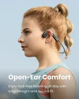 Untuk SHOKZ OpenMove Earphone Nirkabel Konduksi Tulang Terbuka untuk Headphone Olahraga Bluetooth LED Tahan Keringat untuk Berlari