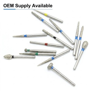 Paquete de 10 Fresas Dentales de Diamante de Alta Velocidad <span class=keywords><strong>FG</strong></span> 1.6mm, Brocas de Acero Inoxidable, Forma de Pera Redonda - Product Image 3
