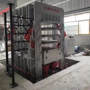 Machine de presse de peau de porte de stratification synchronisée par gaufrage de mélamine