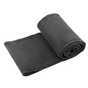 Housse de <span class=keywords><strong>volant</strong></span> de voiture en cuir suédé à faire soi-même, à coudre, en cuir, à lacets, adaptée aux volants de voiture - Product Image 1