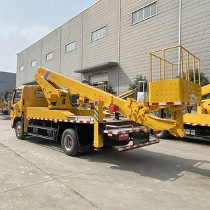 Camión con plataforma elevadora telescópica Dongfeng, camión con cesta elevadora para trabajos aéreos en venta - Product Image 3