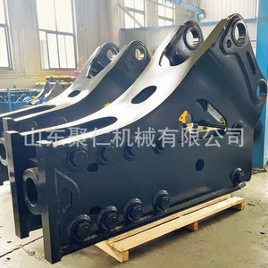 Brise-roche hydraulique Huanjun E200 en acier, diamètre 120 mm, pour excavatrice - Product Image 3