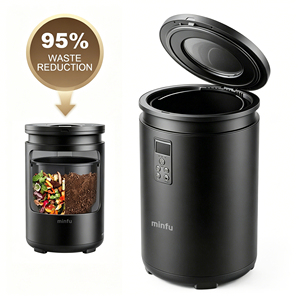 4.5L Electric Odorless Food Waste Disposer Compost Recycling <b>Bin</b> with LED Display Die-cast Aluminum Ceramic Coating for <b>Kitchen</b> - Product Image 1
