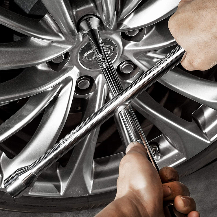 Universal Folding Lug Wrench Car Tire Repair Tool 4 Ways Cross Wrench Universal Folding Lug Wrench Car Tire Repair Tool 4 Ways Cross Wrench