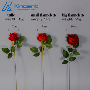 Chất Lượng Cao Nhân Tạo Flannel Rose Home Khách Sạn Đám Cưới Valentine Của Ngày Rose Tường Trang Trí - Product Image 2