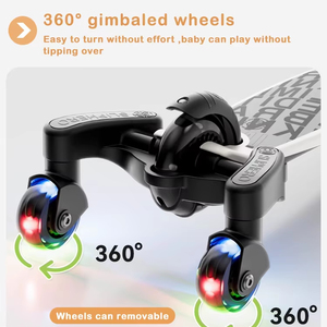 Patinete Infantil Multifuncional con Ruedas Grandes de PU Magnéticas Silenciosas, Plegable y Fácil de Usar - Product Image 2