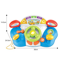 Volant musical pour voiture, jouet éducatif de simulation de conduite pour enfants et tout-petits