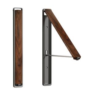 Tendedero de ropa moderno minimalista de aluminio para balcón, montado en pared sin perforaciones, plegable, para secar edredones - Product Image 1