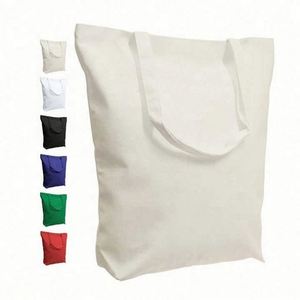 Wholesale Custom Print Logo Cheap Reusable Shopping Bags <b>Plain</b> White Blank Cotton <b>Canvas</b> Tote Bag With Customized - Product Image 5