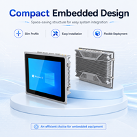 Computadora HMI Resistente de 10.4 Pulgadas con Pantalla Táctil Capacitiva, Interfaz de Máquina Windows/Linux, Compatible con Windows/Linux, PC Táctil Industrial