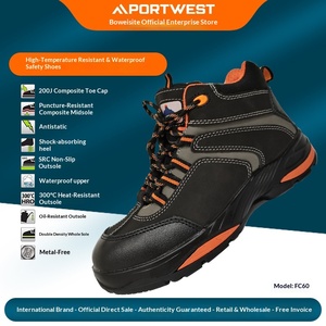 Portwest FC60 Ultrafilm Canvas Lace-Up Ankle Boot S3S HRO <span class=keywords><strong>FO</strong></span> SR Nero - Product Image 5