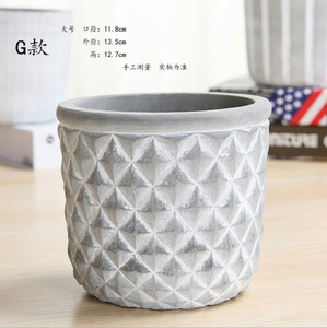Vaso da Giardino Decorativo Quadrato in <span class=keywords><strong>Cemento</strong></span>, Design Moderno Contemporaneo, Intagliato a Mano, Personalizzabile - Product Image 6