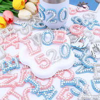 Auto-adhésif perle strass lettre patchs A-Z fer sur Bling Alphabet Applique pour bricolage personnalisé vêtements sacs Jean veste artisanat