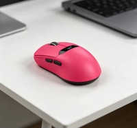Souris de jeu sans fil OEM silencieuse et fine avec écran, double mode 2.4G, capteur optique, souris programmable pour ordinateur portable PC