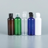 Botol Dispenser Kosmetik Persegi Plastik PET 100ML untuk Perawatan Kulit, Sampo, Sabun Mandi, Krim, dengan Tutup Flip Disc