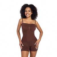 Body sculptant intégral grande taille pour femme, avec entrejambe ouvert, sans armatures, avec soutien-gorge intégré et effet ventre plat