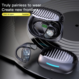 TWS Không Dây Ows90 ows 90 Xương Dẫn Tinh Thể Trong Suốt Trường Hợp Trong Trên Tai Móc Clip Thể Thao Tai Nghe Tai Nghe Earbuds TWS - Product Image 2