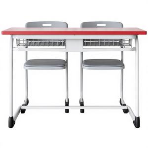 Ensemble banc et table d'école 2 places FinePunch FP-DC-MSPC-002, mobilier scolaire robuste fabriqué en Inde - Product Image 1