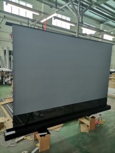 Écran de <span class=keywords><strong>projection</strong></span> motorisé pour home cinéma Telon 120 pouces 16:9 <span class=keywords><strong>gris</strong></span> PET Crystal CBSP CLR - Product Image 2