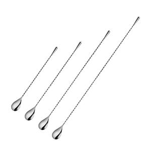 Cuchara de bar Youngtuo de acero inoxidable 304, palo agitador de doble punta con mango largo para cócteles, café, leche y té, reutilizable - Product Image 3