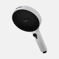 Pomme de douche de luxe à main avec design en nid d'abeille, 3 fonctions de pulvérisation, buse en silicone, boîte cadeau avec logo