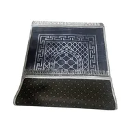 Tapis de Prière Musulman Turc pour Pèlerinage, Couverture de Prière à Impression 3D, Tapis de Prière Musulman avec Pompon