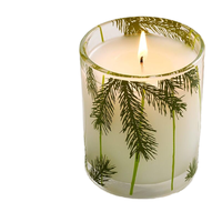 Bougie parfumée de luxe à mèche unique, en verre, à la cire de soja, parfum Forêt de sapins et aiguilles de pin, best-seller, coffret cadeau pour la maison