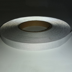 Material de Poliéster Reflectante TC Fluorescente Verde Plata de Alta Visibilidad Personalizado, Ropa Lavable con Advertencia de Seguridad Cosida - Product Image 4