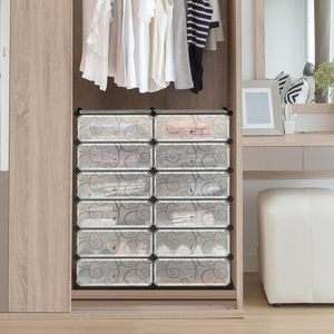 New Design 2 Row 6-Layer Dustproof Metal <b>Shoe</b> <b>Rack</b> with Large Capacity for 20-28 Pairs <b>Shoes</b> Bags Modern Entryway Bedroom Stand - Product Image 2
