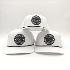 Casquette de baseball unisexe réglable à 5 panneaux en polyester 100% de haute qualité avec motif léopard personnalisé et logo brodé - Product Image 6