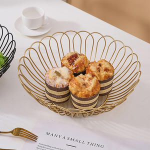 Assiettes à fruits en gros, décorations créatives pour la maison, plateaux à bonbons et à collations pour le salon, paniers à fruits en fer forgé - Product Image 4