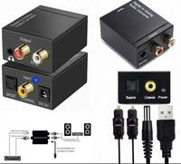 Convertidor de Audio Óptico a RCA de Alta Calidad con DAC de 192kHz/24bit, Adaptador Digital a Analógico SPDIF con Salida de 3.5mm