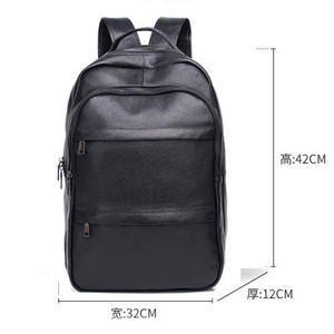 Bolsa de Viaje de Negocios Personalizada, Resistente al Agua, de Cuero Auténtico, Informal, Mochila, Bolsas, Mochila - Product Image 5