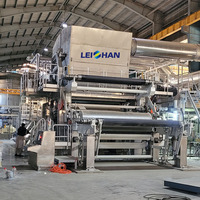 Ensemble complet de machines de fabrication de pâte à papier de cellulose, machines de fabrication de papier toilette en rouleaux jumbo, ligne de production