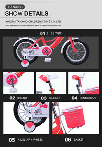 <span class=keywords><strong>Bicicleta</strong></span> para niños y niñas de 6 a 8 años, <span class=keywords><strong>pegatinas</strong></span> bonitas para niños, <span class=keywords><strong>bicicleta</strong></span> deportiva con entrenamiento - Product Image 5