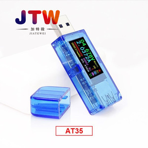 JTW AT35 USB <b>Battery</b> Capacity <b>Tester</b> 0-24V Voltage Current Meter For Li-ion <b>Battery</b> Testing - Product Image 4