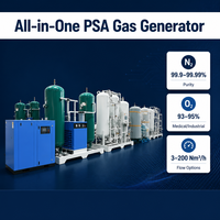 Generador de Nitrógeno de Alta Pureza PSA 99% para Envasado de Alimentos, Soldadura, Laboratorio Químico, Purificación de Gas, Planta Industrial