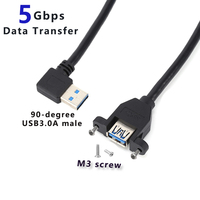 LUNG KAY USB3.0 Verlängerung kabel von Stecker zu Buchse mit Ohr verriegelung schrauben 5 Gbit/s DataTransfer-Verlängerung kabel für Computer geräte