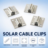 Clips et serres-câbles solaires photovoltaïques en acier inoxydable 304, surface polie, fabricant OEM personnalisé pour la gestion des câbles