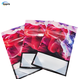 Nhà Máy Tùy Chỉnh Giá 1G Mini Kẹo Gummy Mylar Túi Nhiệt Con Dấu Phẳng Dưới Pouch Dây Kéo Ziplock Pouch - Product Image 4