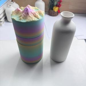 Boîte ronde en plastique imprimée en 3D pour le rangement de bijoux, de fournitures diverses et de cosmétiques - Product Image 3