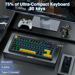 F75 Customized <strong>Mechanical</strong> <strong>Keyboard</strong> Full <strong>Key</strong> Hot Plug Wireless Triple Mode E-sports <strong>Keyboard</strong> - Product Image 4