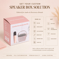 Boîte d'emballage pour haut-parleurs personnalisée, boîte en carton pliable, boîte en papier, impression de logo personnalisée, impression couleur, OEM ODM, électronique audio