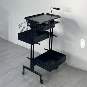 Chariot de salon de beauté neuf en fer, chariot de salon de coiffure multifonctionnel dédié avec roues, mobile, à vendre - Product Image 6