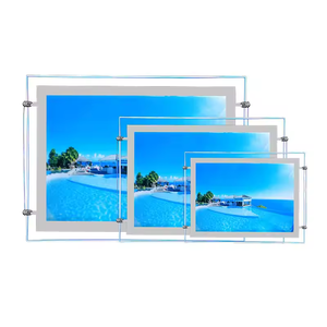 Boîte lumineuse publicitaire en acrylique ultra-mince avec cadre magnétique à clipser, éclairage LED, fixation murale pour affichage en magasin, boutique, centre commercial, OEM ODM - Product Image 3